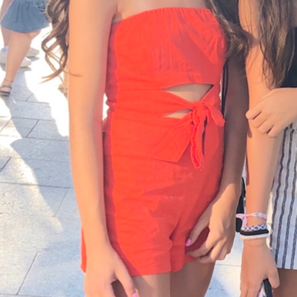 Urban Outfitters Orange Romper Size XS